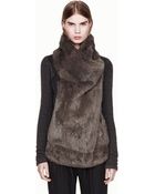 Helmut Lang Flux Fur Jacket - Lyst