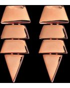 Eddie Borgo Scaled Triangle Earrings - Lyst