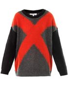 Elizabeth And James Xx Intarsia-knit Sweater - Lyst