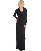 Stefanel Long Dress in Stretch Viscose Jersey - Lyst