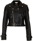 Topshop Pu Biker Jacket By Oh My Love - Lyst