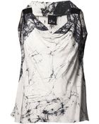 Akira Cracked Print Panel Top - Lyst