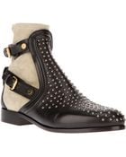 Chloé Studded Ankle Boot - Lyst