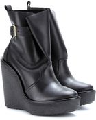 Pierre Hardy Leather Wedge Boots - Lyst
