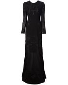 Roberto Cavalli Embroidered Gown - Lyst