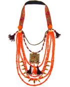 Sweetlime Orange Sun Necklace - Lyst