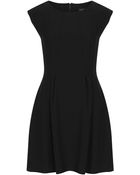 Topshop Crepe Seam Flippy Dress - Lyst