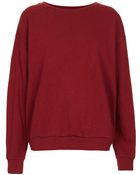Topshop Slouchy Sweatshirt - Lyst