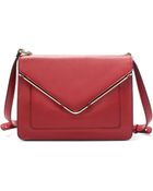 Zara Messenger Bag with Metallic Detail - Lyst
