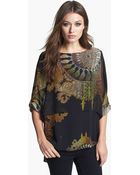 Alberto Makali Tiered Print Tunic - Lyst
