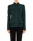 Alexander McQueen Tailored Wool Crepe Jacket - Lyst