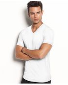 Calvin Klein Cotton Stretch V Neck 2 Pack - Lyst