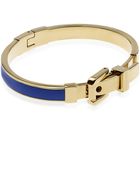 Michael Kors Enamel Inlay Buckle Bangle - Lyst