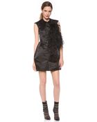 Ellery Renegade Vest Dress with Ostrich Feathers - Lyst