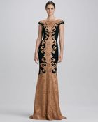 Theia Baroquelace Gown - Lyst