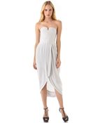 Zimmermann Strapless Lace Back Dress - Lyst