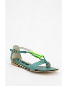 Urban Outfitters Miista Palmira Clear Bead Thong Sandal - Lyst