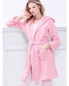 Victoria's Secret Plush Fleece Short Robe - Lyst