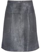 Marni Calf Hair A-Line Skirt - Lyst
