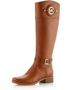 MICHAEL Michael Kors Stockard Leather Riding Boot - Lyst