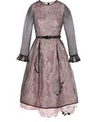 Erdem Laudia Embroidered Silk Dress - Lyst