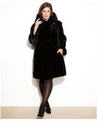Jones New York Hooded Fauxfur Swing - Lyst