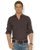 Polo Ralph Lauren Plaid Sueded Twill Workshirt - Lyst