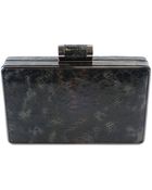Sondra Roberts Python Print Metal Box Clutch - Lyst