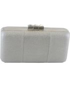 Sondra Roberts Metallic Leather Box Clutch - Lyst