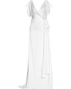 Temperley London Rosemary Wrap-Effect Silk-Satin Gown - Lyst