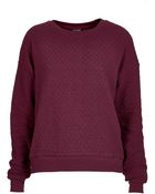 Topshop Quilted Sweatshirt - Lyst