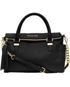 MICHAEL Michael Kors Weston Leather Satchel - Lyst