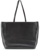 The Row Leather Shopper - Lyst