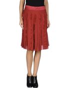 D&G Knee Length Skirt - Lyst