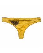 Elle Macpherson Casablanca Satin Thong - Lyst