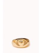 Forever 21 Raised Heart Ring - Lyst