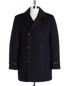 Hart Schaffner Marx Double-Breasted Coat - Lyst