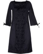 Jil Sander Navy Short Dress - Lyst