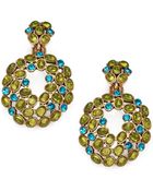 Oscar de la Renta Clustered Hoop Clipon Drop Earrings - Lyst