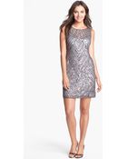 Pisarro Nights Embellished Mesh Cocktail Dress - Lyst