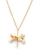 Hop Skip & Flutter Merry-Go-Round Small Fox Necklace - Lyst