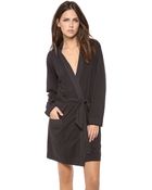 James Perse Cotton Robe - White - Lyst