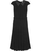Tory Burch Liv Embellished Silk-Georgette Dress - Lyst