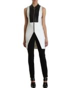 Alexander Wang Contrast Bib Zip Front Vest - Lyst