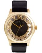 Marc By Marc Jacobs Henry Skeleton Black Watch - Lyst