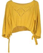 Sonia Rykiel Short Sleeve Sweater - Lyst