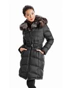 Dawn Levy Belted Coat with Fur Lining - Lyst