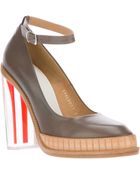 Maison Martin Margiela Block Heel Court Shoe - Lyst