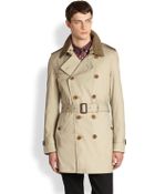 Burberry Brit Britton Double Breasted Trench Coat - Lyst