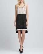 Diane von Furstenberg Abrielle Golden Crystal Dress - Lyst